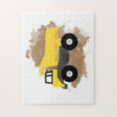 Dump Truck Construction Vehicle Mud Waterverf Legpuzzel (Verticaal)