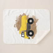 Dump Truck Construction Vehicle Mud Waterverf Sherpa Deken (Voorkant (horizontaal))