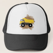 Dump Truck Construction Vehicle Mud Waterverf Trucker Pet (Voorkant)
