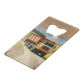Dump Truck Creditkaart Flessenopener (Achterkant Gekanteld)