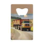 Dump Truck Creditkaart Flessenopener (Achterkant)