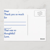 Dump truck DANK U briefkaart (personaliseren) (Achterkant)