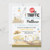 Dump Truck Digger Birthday Kaart (Voorkant)