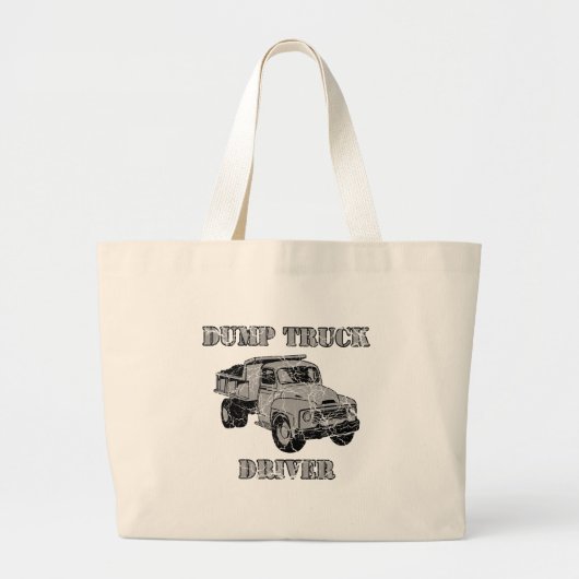 Dump Truck Drivers Grote Tote Bag (Voorkant)