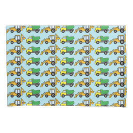 Dump Truck en Backhoe Pattern Kussensloop