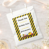 Dump Truck en Digger Bedankzakje (Geknipt)