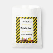 Dump Truck en Digger Bedankzakje (Voorkant)