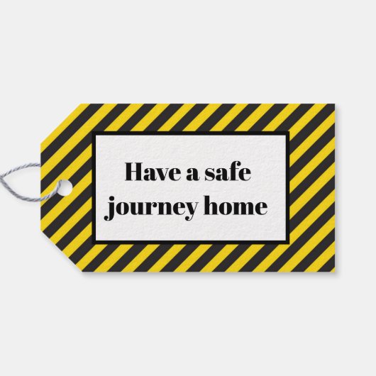 Dump Truck en Digger Gift Bag Label Cadeaulabel (Achterkant Horizontaal)