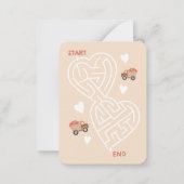 Dump truck en laden van Valentijn voor het klaslok Notitiekaartje (Achterkant)