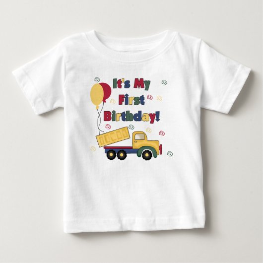Dump Truck First Birthday (Voorkant)