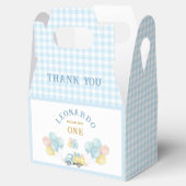 Dump Truck First Birthday Boy  Bedankdoosjes (Geopend)