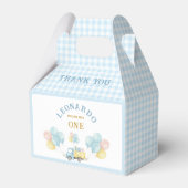 Dump Truck First Birthday Boy  Bedankdoosjes (Voorkant Zijde)