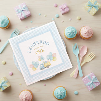 Dump Truck First Birthday Boy Servet