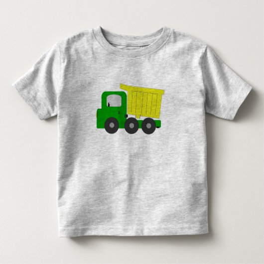 Dump Truck (geel) Kinder Shirts (Voorkant)