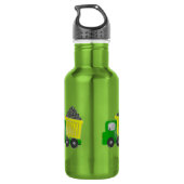 Dump Truck (geel) Waterfles (Achterkant)