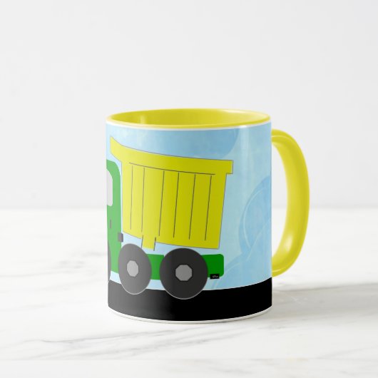 Dump Truck (gele) Mok (Voorkant rechts)