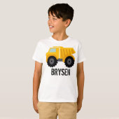 Dump Truck Gepersonaliseerd T-Shirt (Voorkant volledig)