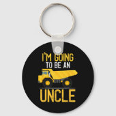 Dump Truck I'm Going To Be An Uncle New Baby Sleutelhanger (Voorkant)