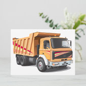 Dump Truck Invitations Kaart