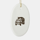 Dump Truck Keramisch Ornament (Rechts)