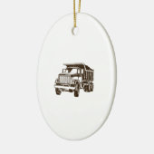 Dump Truck Keramisch Ornament (Links)