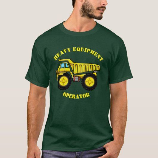 Dump Truck Mannen T-Shirt (Voorkant)