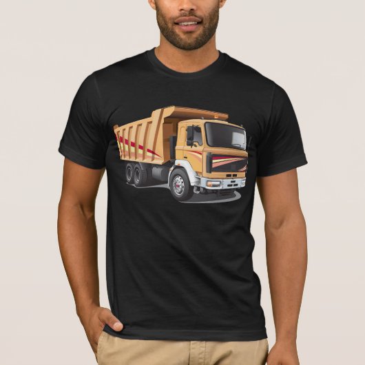 Dump Truck Mannen T-Shirt (Voorkant)
