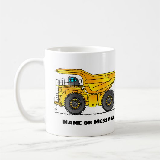 Dump Truck Mok, Construction Mokken, Transport Koffiemok (Links)