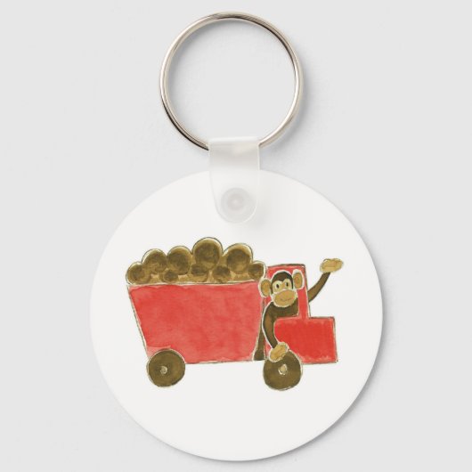 Dump Truck Monkey Sleutelhanger (Voorkant)