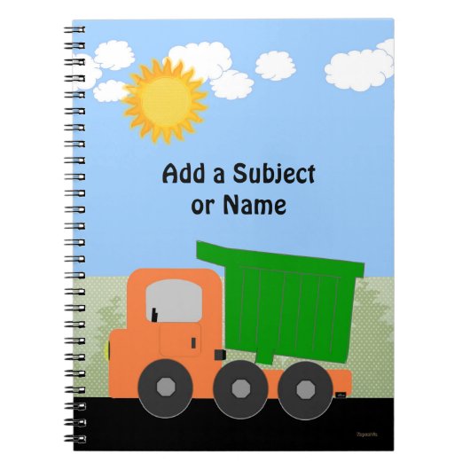 Dump Truck Notitieboek (Voorkant)