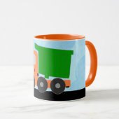Dump Truck (oranje) Mok (Voorkant rechts)