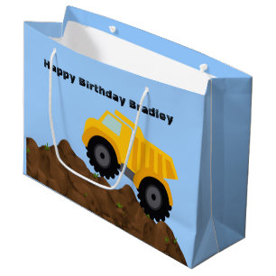 Dump Truck Personalized Birthday Groot Cadeauzakje