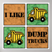 Dump Truck Poster (Voorkant)