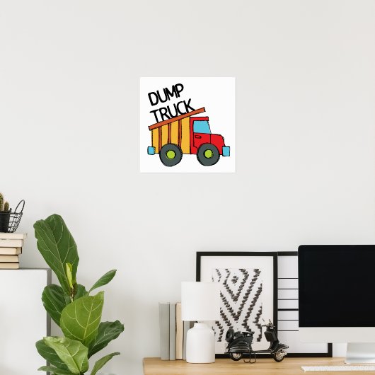 Dump Truck Poster (Thuiskantoor)