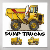 Dump Truck Poster Print (Voorkant)