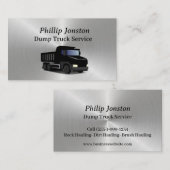 Dump Truck Service Visitekaartje (Voorkant / Achterkant)