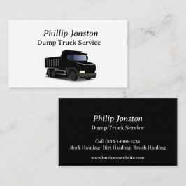 Dump Truck Service Visitekaartje