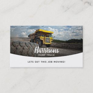 Dump Truck Slogans Visitekaartjes