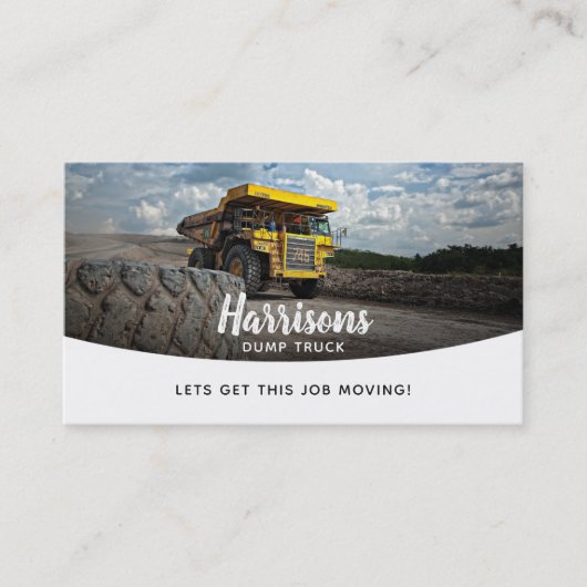 Dump Truck Slogans Visitekaartjes (Voorkant)