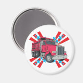 Dump Truck Stars Magneet (Voorkant / Achterkant)