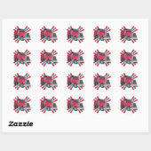 Dump Truck Stars Ronde Sticker (Vel)