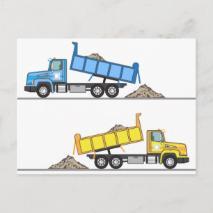 Dump Truck-vector Briefkaart