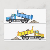Dump Truck-vector Briefkaart (Voorkant)