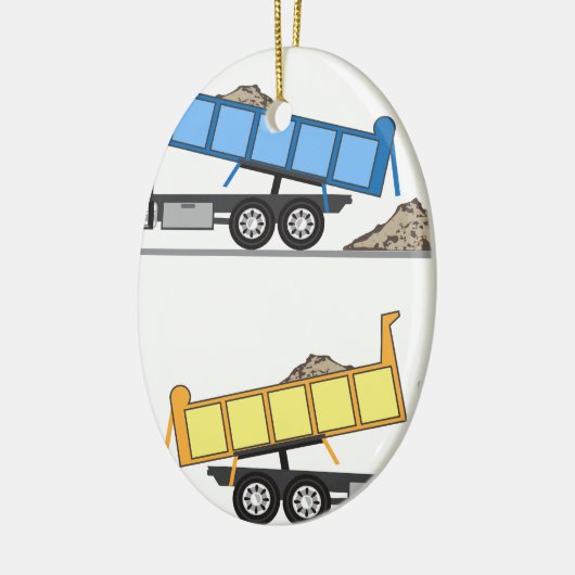Dump Truck-vector Keramisch Ornament (Links)