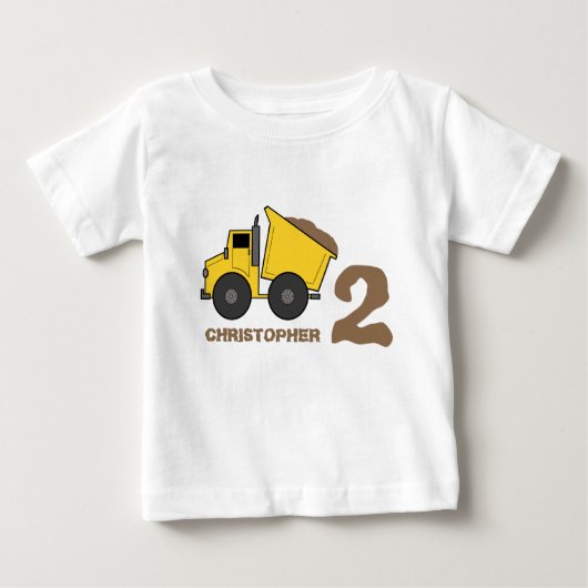 Dump Truck Verjaardag Shirt (Voorkant)