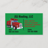 Dump Truck Visitekaartje (Voorkant)