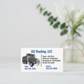 Dump Truck Visitekaartje (Staand voorkant)