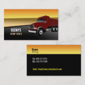 Dump Truck Visitekaartjes (Voorkant / Achterkant)