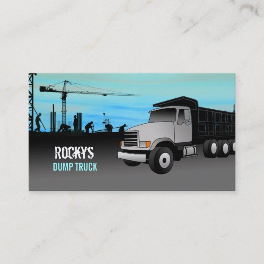 Dump Truck Visitekaartjes (Voorkant)