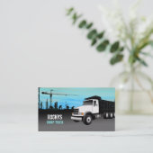 Dump Truck Visitekaartjes (Staand voorkant)